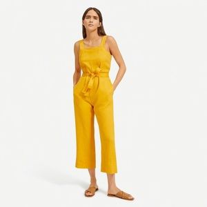 Everlane Linen Square Neck Jumpsuit - Sz 10